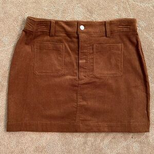 NWT Double Zero Brown Corduroy Skirt, Large